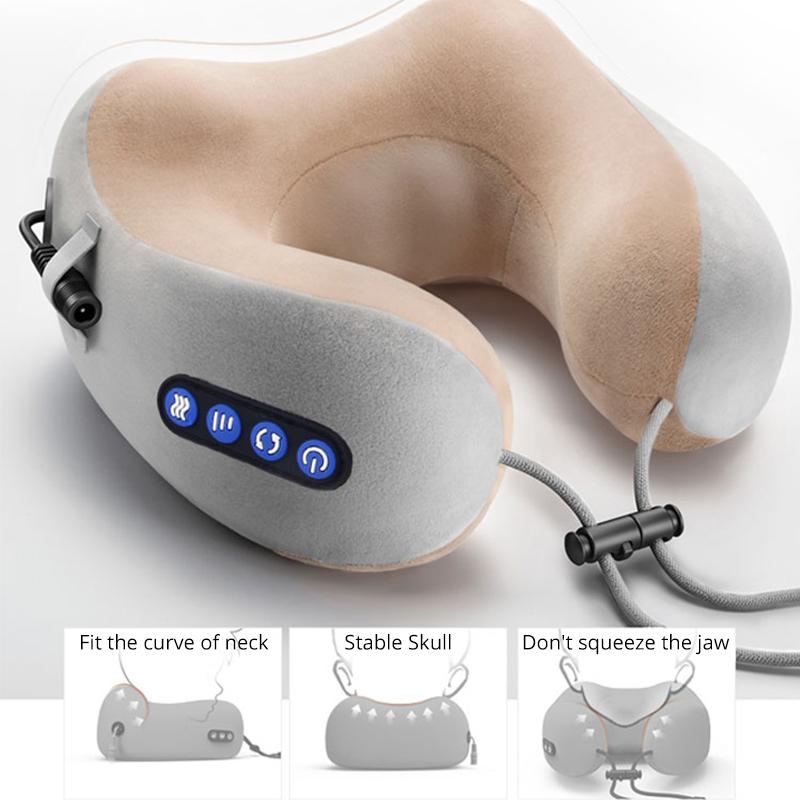 Massaggiatore cervicale elettrico a forma di U cuscino massaggiatore  cervicale Multi portatile per la casa all'aperto sollievo per auto  massaggio